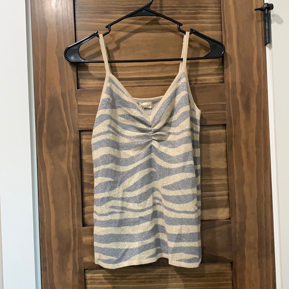 Sparkly Zebra Tank